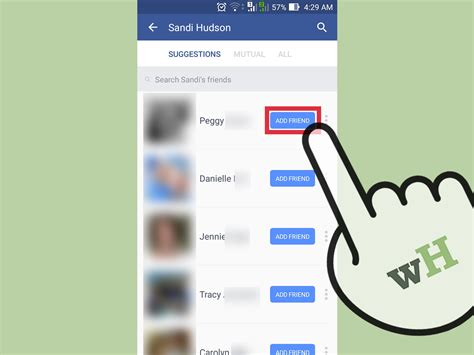 Find and add friends on Facebook .